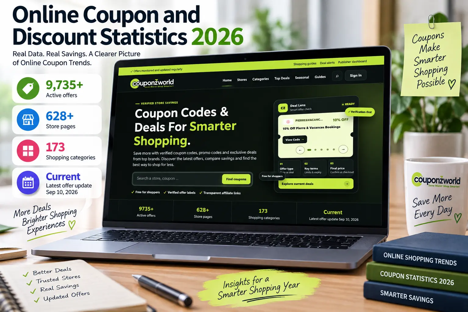 Online coupon and discount statistics 2026 from CouponzWorld